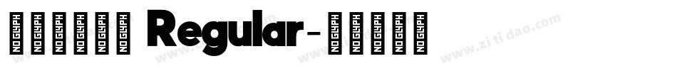 青鳥華光幼綫 Regular字体转换